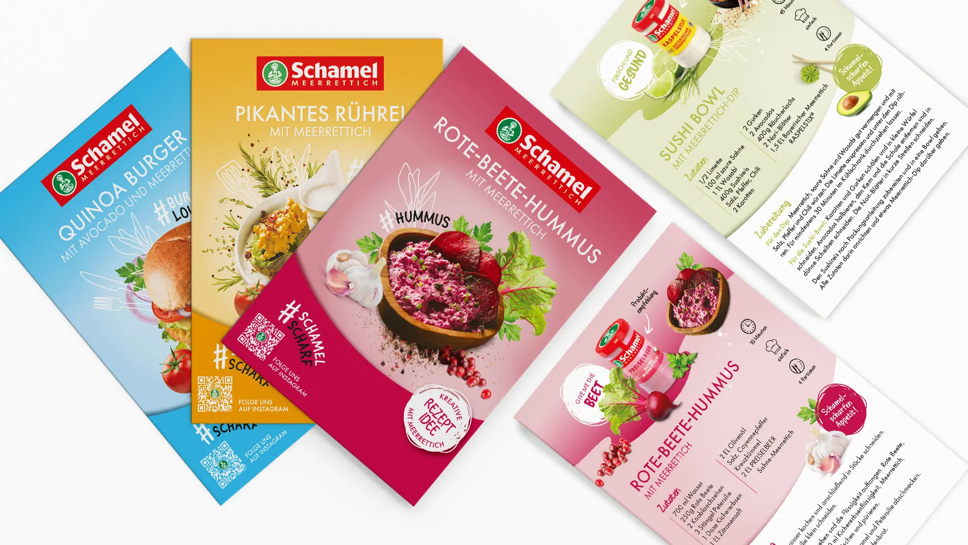 SCHAMEL MEERRETTICH // Konzeption und Gestaltung Rezeptkarten